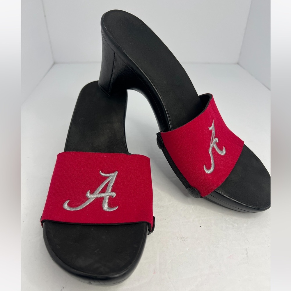 One Sole Interchangeable Alabama Crimson Tide Sandals Size 9 Red/Black